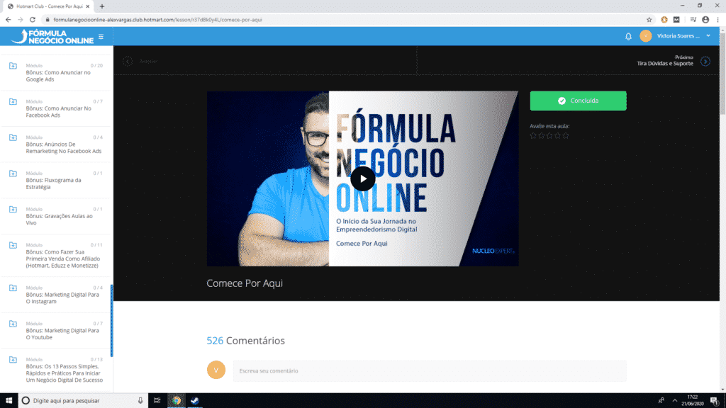 bonus 1 ao 9 formula negocio online